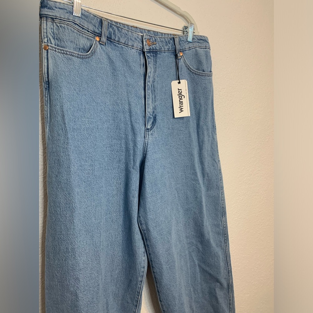 NWT NEW Wrangler Barrel 652 High Rise Blue Denim Jeans Womens Size 33 Casual - Picture 6 of 13